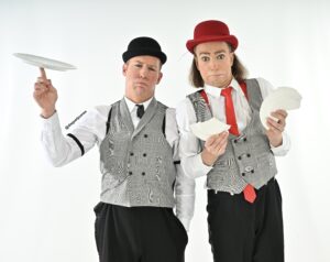 Photo du duo de clown Diego & Joanes pour la promotion de leur spectacle "Ça va l'faire !"